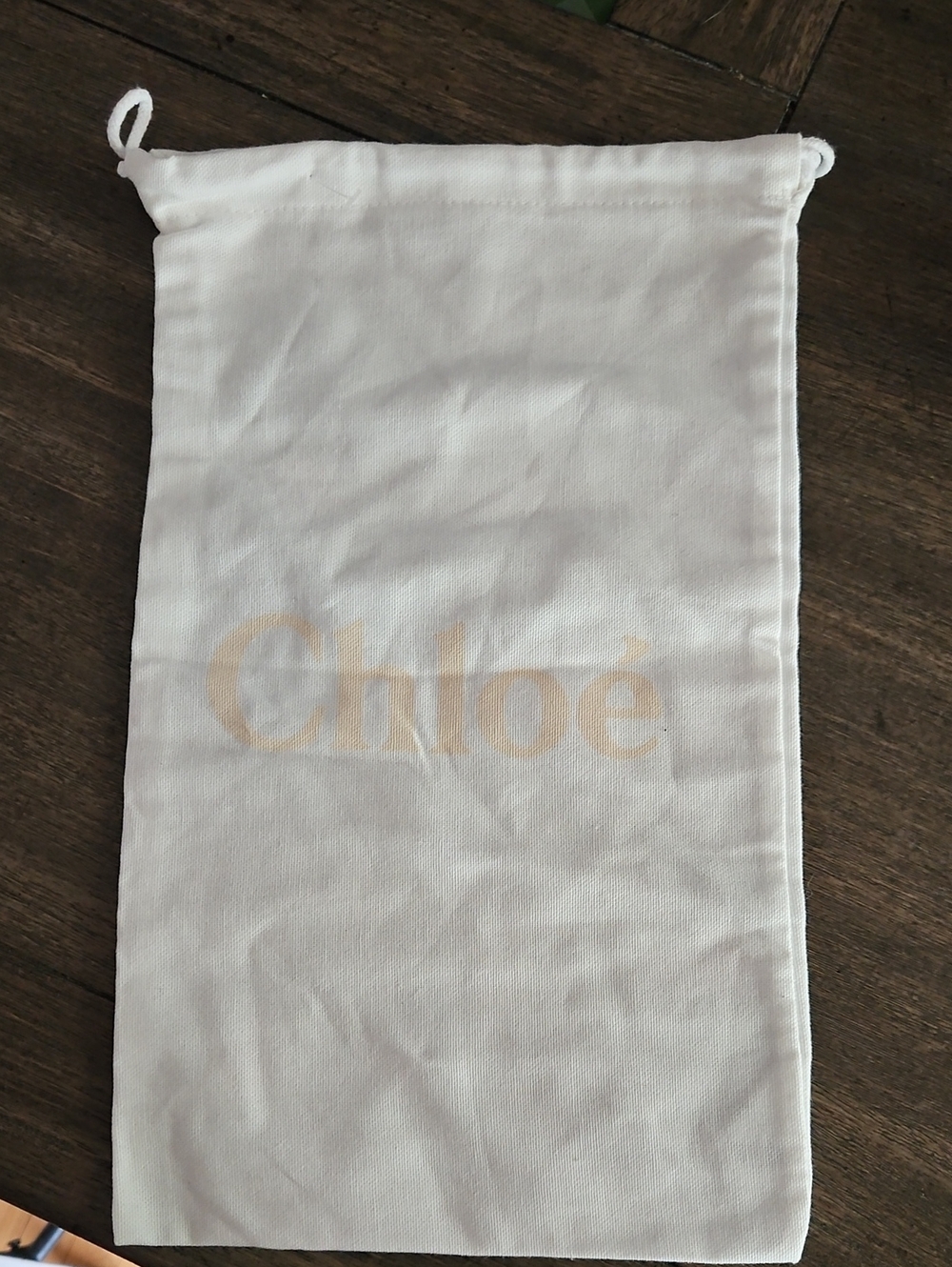 Chloé White Drawstring Dust Bag